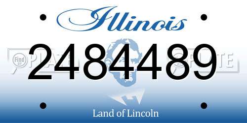 2484489 Illinois License Plate