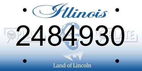 2484930 Illinois License Plate