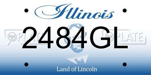 2484GL Illinois License Plate