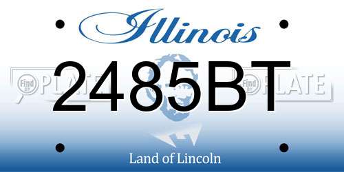 2485BT Illinois License Plate