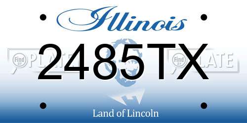 2485TX Illinois License Plate