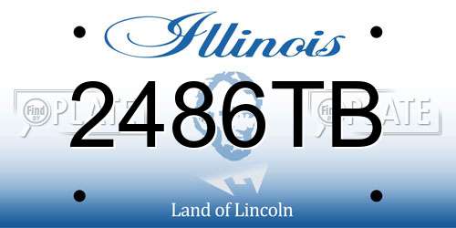 2486TB Illinois License Plate