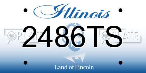 2486TS Illinois License Plate