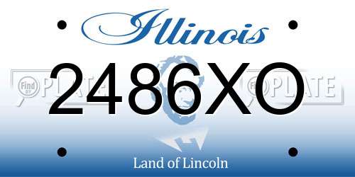 2486XO Illinois License Plate