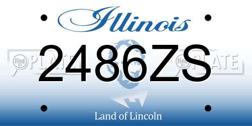 2486ZS Illinois License Plate