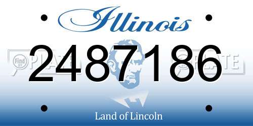 2487186 Illinois License Plate
