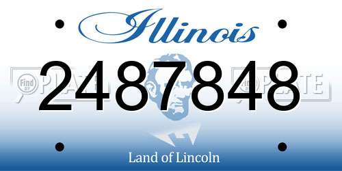 2487848 Illinois License Plate