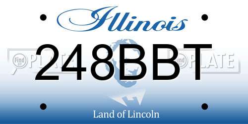 248BBT Illinois License Plate