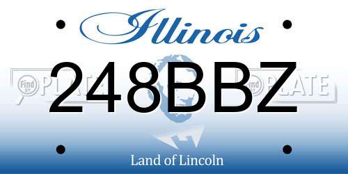 248BBZ Illinois License Plate