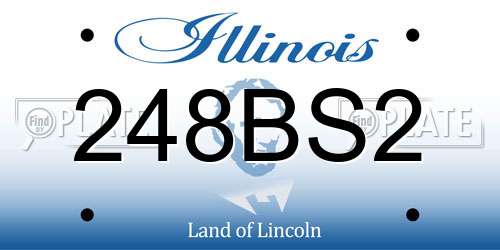 248BS2 Illinois License Plate