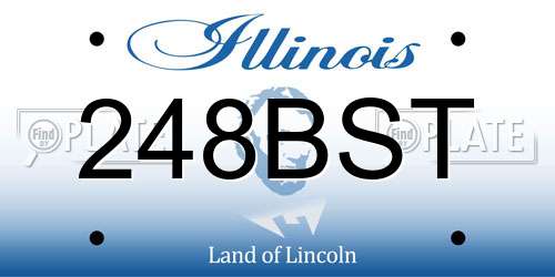 248BST Illinois License Plate