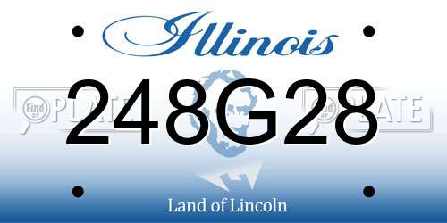 248G28 Illinois License Plate