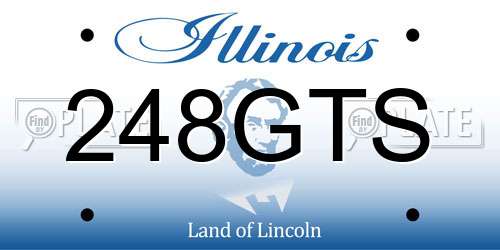 248GTS Illinois License Plate