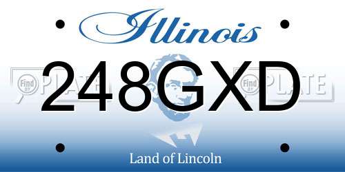 248GXD Illinois License Plate