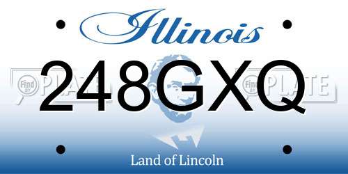 248GXQ Illinois License Plate