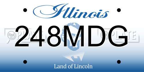 248MDG Illinois License Plate