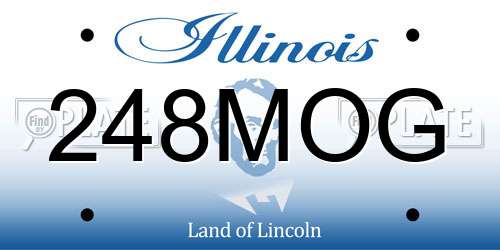 248MOG Illinois License Plate