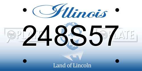 248S57 Illinois License Plate