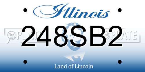 248SB2 Illinois License Plate