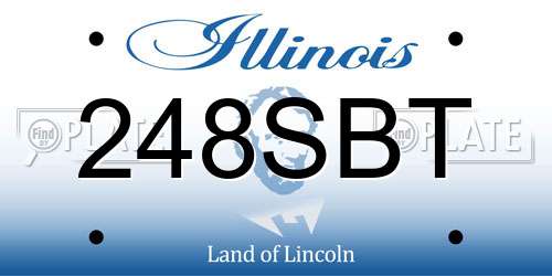 248SBT Illinois License Plate