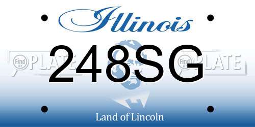 248SG Illinois License Plate