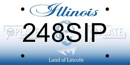 248SIP Illinois License Plate