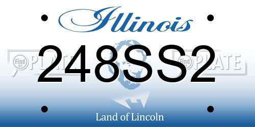 248SS2 Illinois License Plate