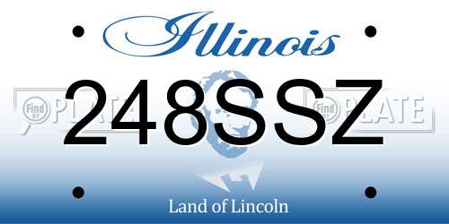 248SSZ Illinois License Plate