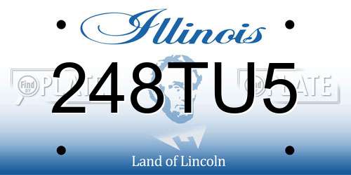 248TU5 Illinois License Plate