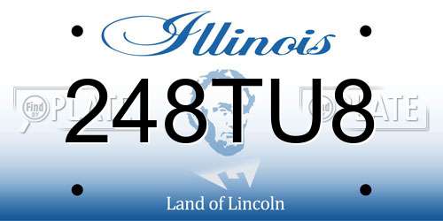 248TU8 Illinois License Plate