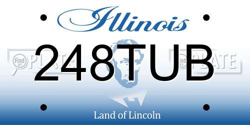 248TUB Illinois License Plate