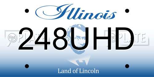 248UHD Illinois License Plate
