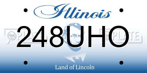 248UHO Illinois License Plate