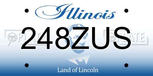 248ZUS Illinois License Plate
