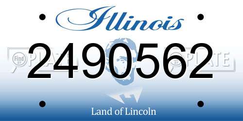 2490562 Illinois License Plate