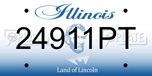 24911PT Illinois License Plate