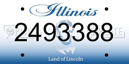 2493388 Illinois License Plate