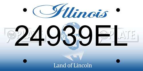 24939EL Illinois License Plate