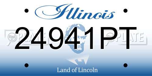 24941PT Illinois License Plate