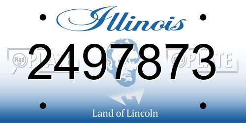 2497873 Illinois License Plate