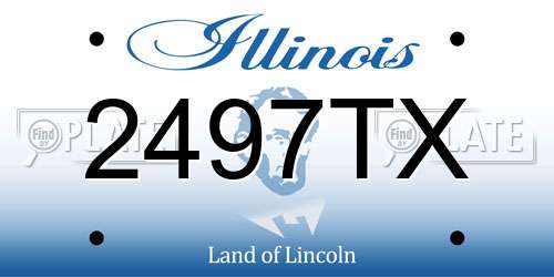2497TX Illinois License Plate
