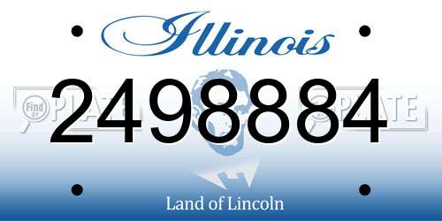 2498884 Illinois License Plate