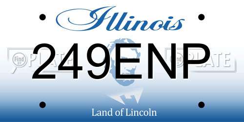 249ENP Illinois License Plate