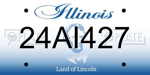 24AI427 Illinois License Plate