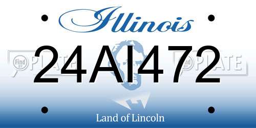 24AI472 Illinois License Plate