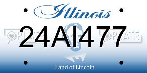 24AI477 Illinois License Plate