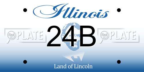 24B Illinois License Plate