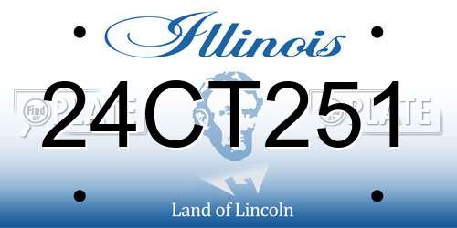 24CT251 Illinois License Plate