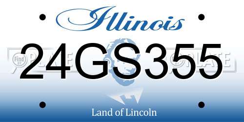 24GS355 Illinois License Plate