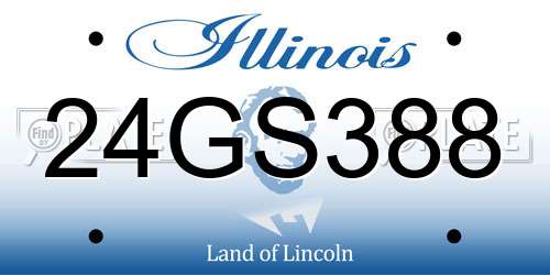 24GS388 Illinois License Plate